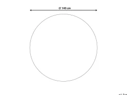 Beliani Pyorea Matto Monivarinen O 140 Cm Tokat Clearance