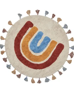 Beliani Pyorea Matto Puuvilla Monivarinen 120 Cm Yagci Fashion