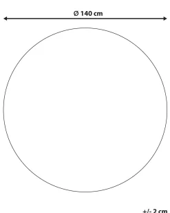 Beliani Pyorea Matto Puuvilla Monivarinen O 140 Cm Yenice Cheap