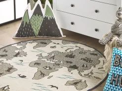 Beliani Pyorea Matto Puuvilla Ruskeanharmaa 120 Cm Kesda Shop