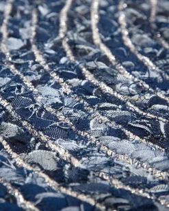 Beliani Pyorea Matto Puuvilla Tummansininen 140 Cm Buluca Fashion