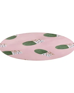 Beliani Pyorea Matto Vaaleanpunainen 120 Cm Eldivan Shop