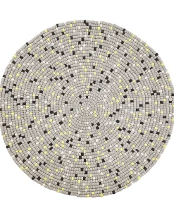 Beliani Pyorea Matto Villa Vaaleanharmaa O 140 Cm Penek Clearance