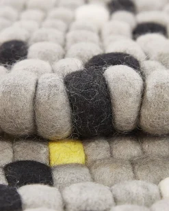 Beliani Pyorea Matto Villa Vaaleanharmaa O 140 Cm Penek Clearance