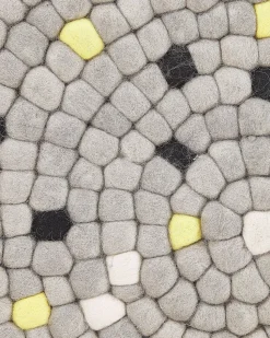 Beliani Pyorea Matto Villa Vaaleanharmaa O 140 Cm Penek Clearance