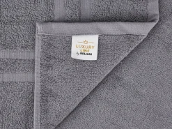 Beliani Pyyhesetti 9 Kpl Harmaa Puuvilla Areora Best