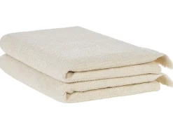 Beliani Pyyhesetti Puuvilla Beige 2 Kpl Atiu Cheap