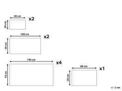 Beliani Pyyhesetti Puuvilla Pastellipinkki 9 Kpl Atiu Flash Sale