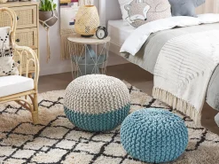 Beliani Rahi Puuvilla Beige/Vaaleansininen 50 Cm Conrad Best