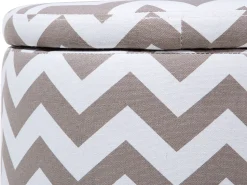 Beliani Rahi Puuvilla Säilytystila Vaaleanharmaa 35 Cm Tunica Outlet