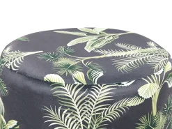 Beliani Rahi Sametti Musta/Vihrea Wriley Outlet