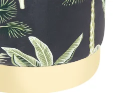 Beliani Rahi Sametti Musta/Vihrea Wriley Outlet