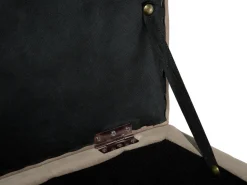 Beliani Rahi Sametti Säilytystila Vaaleanruskea 72 X 42 Cm Michigan Best