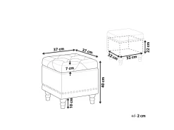 Beliani Rahi Sametti Säilytystila Tummansininen 37 X 37 Cm Loretto Fashion