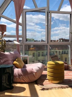 Beliani Rahi Sametti Säilytystila Sinapinkeltainen 2 Kpl Garland Best