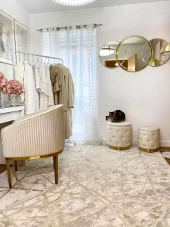 Beliani Rahi Sametti Säilytystila Valkoinen 2 Kpl Pueblo Fashion