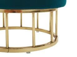 Beliani Rahi Sametti Säilytystila Sinivihrea 37 Cm Elgin Online