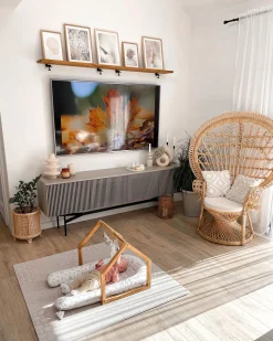 Beliani Riikinkukkotuoli Rottinki Luonnonvari Emmanuelle Hot