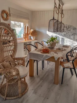 Beliani Riikinkukkotuoli Rottinki Luonnonvari Emmanuelle Hot