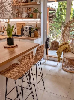 Beliani Riikinkukkotuoli Rottinki Luonnonvari Emmanuelle Hot