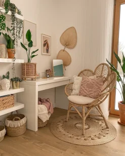 Beliani Riikinkukkotuoli Rottinki Luonnonvari Florentine Best