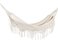 Beliani Riippumatto Puuvilla Beige Rocca New