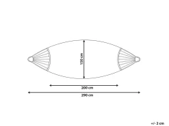 Beliani Riippumatto Puuvilla Kermanvalkoinen Vercelli Clearance