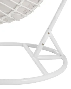 Beliani Riipputuoli Jalustalla Polyrottinki Valkoinen Fano Store