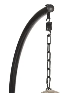 Beliani Riipputuoli Jalustalla Polyrottinki Harmaa Tollo Best