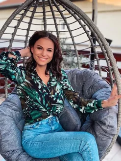 Beliani Riipputuoli Jalustalla Polyrottinki Luonnonvari Arsita Shop