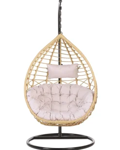 Beliani Riipputuoli Jalustalla Polyrottinki Luonnonvari Arsita Shop