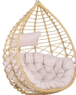 Beliani Riipputuoli Jalustalla Polyrottinki Luonnonvari Arsita Shop