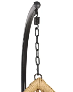 Beliani Riipputuoli Jalustalla Polyrottinki Luonnonvari Arsita Shop