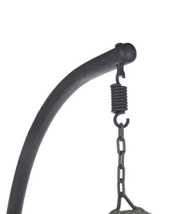 Beliani Riipputuoli Jalustalla Polyrottinki Tummanharmaa Sesia Cheap