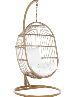 Beliani Riipputuoli Jalustalla Polyrottinki Luonnonvari Alba Discount