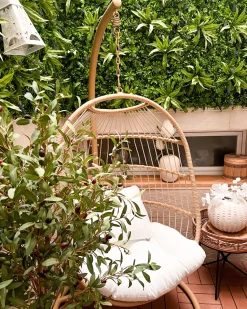 Beliani Riipputuoli Jalustalla Polyrottinki Luonnonvari Alba Discount