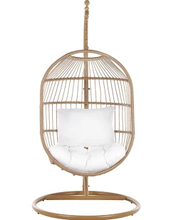 Beliani Riipputuoli Jalustalla Polyrottinki Luonnonvari Alba Discount