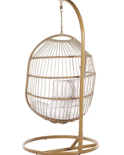 Beliani Riipputuoli Jalustalla Polyrottinki Luonnonvari Alba Discount