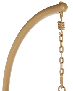 Beliani Riipputuoli Jalustalla Polyrottinki Luonnonvari Alba Discount