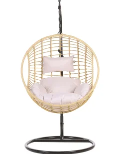 Beliani Riipputuoli Jalustalla Polyrottinki Luonnonvari Aspio Flash Sale