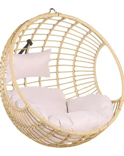 Beliani Riipputuoli Jalustalla Polyrottinki Luonnonvari Aspio Flash Sale