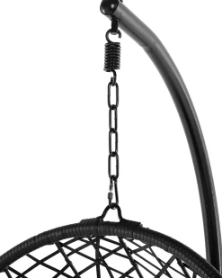 Beliani Riipputuoli Jalustalla Polyrottinki Musta Alatri Cheap