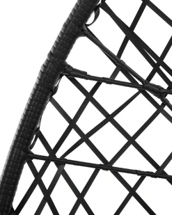 Beliani Riipputuoli Jalustalla Polyrottinki Musta Alatri Cheap