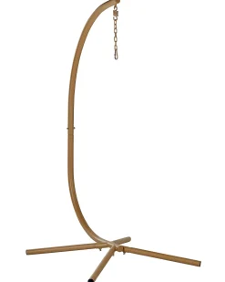 Beliani Riipputuoli Jalustalla Polyrottinki Beige Acri New