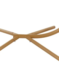 Beliani Riipputuoli Jalustalla Polyrottinki Beige Acri New