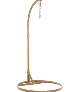 Beliani Riipputuoli Jalustalla Polyrottinki Beige Allera Store