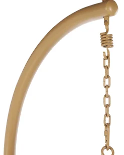 Beliani Riipputuoli Jalustalla Polyrottinki Beige Allera Store