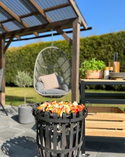 Beliani Riipputuoli Polyrottinki Harmaa Casoli Fashion