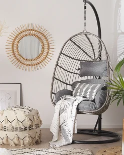 Beliani Riipputuoli Polyrottinki Harmaa Casoli Fashion