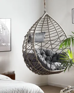 Beliani Riipputuoli Polyrottinki Harmaa Arsita Outlet